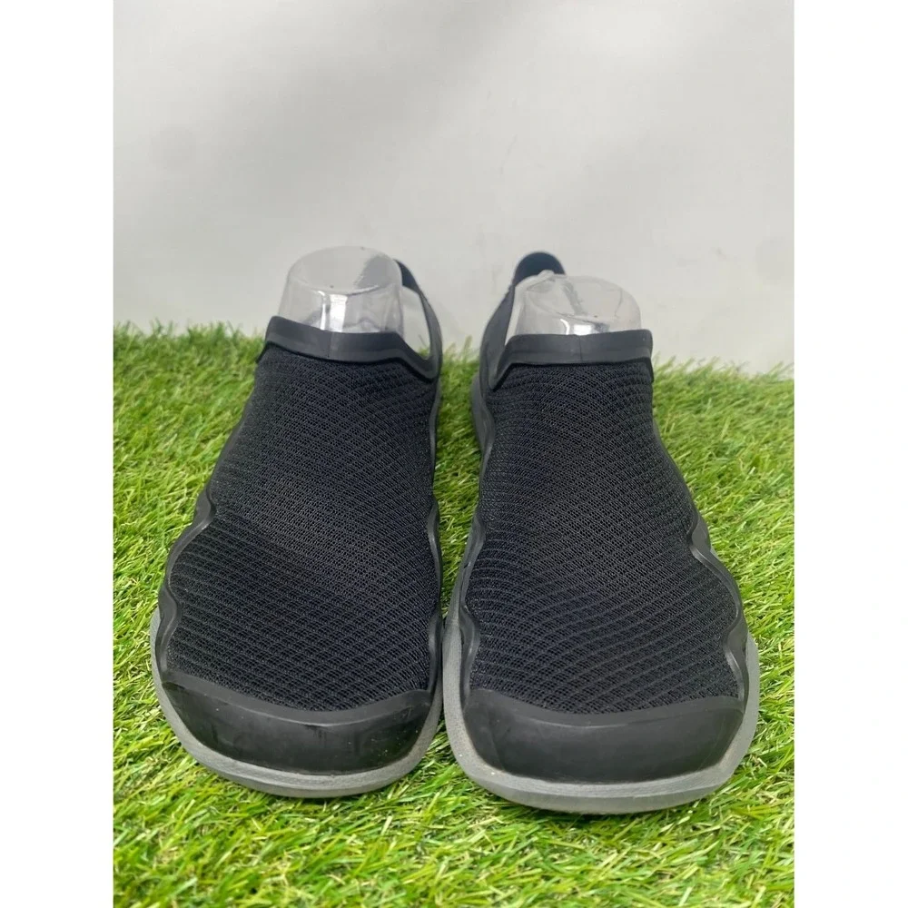 Crocs Swiftwater Mesh Wave Mens Black Gray Slingback Water Sandals US 10